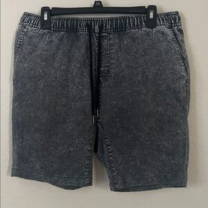 The Rail Men's Mineral Wash Black Shorts in Size 34